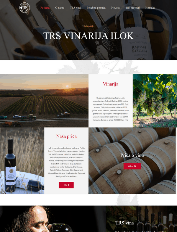 TRS Vinarija portfolio - Studio Zona Split